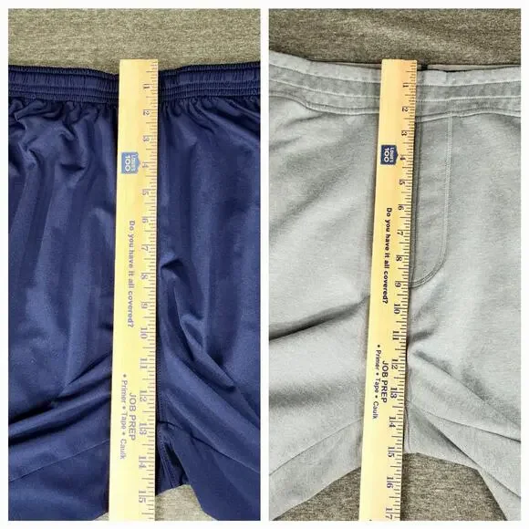 2 Pair Under Armour Shorts sz XL Men Loose Fit Blue White Freedom Spellout 9-10" - Picture 6 of 12